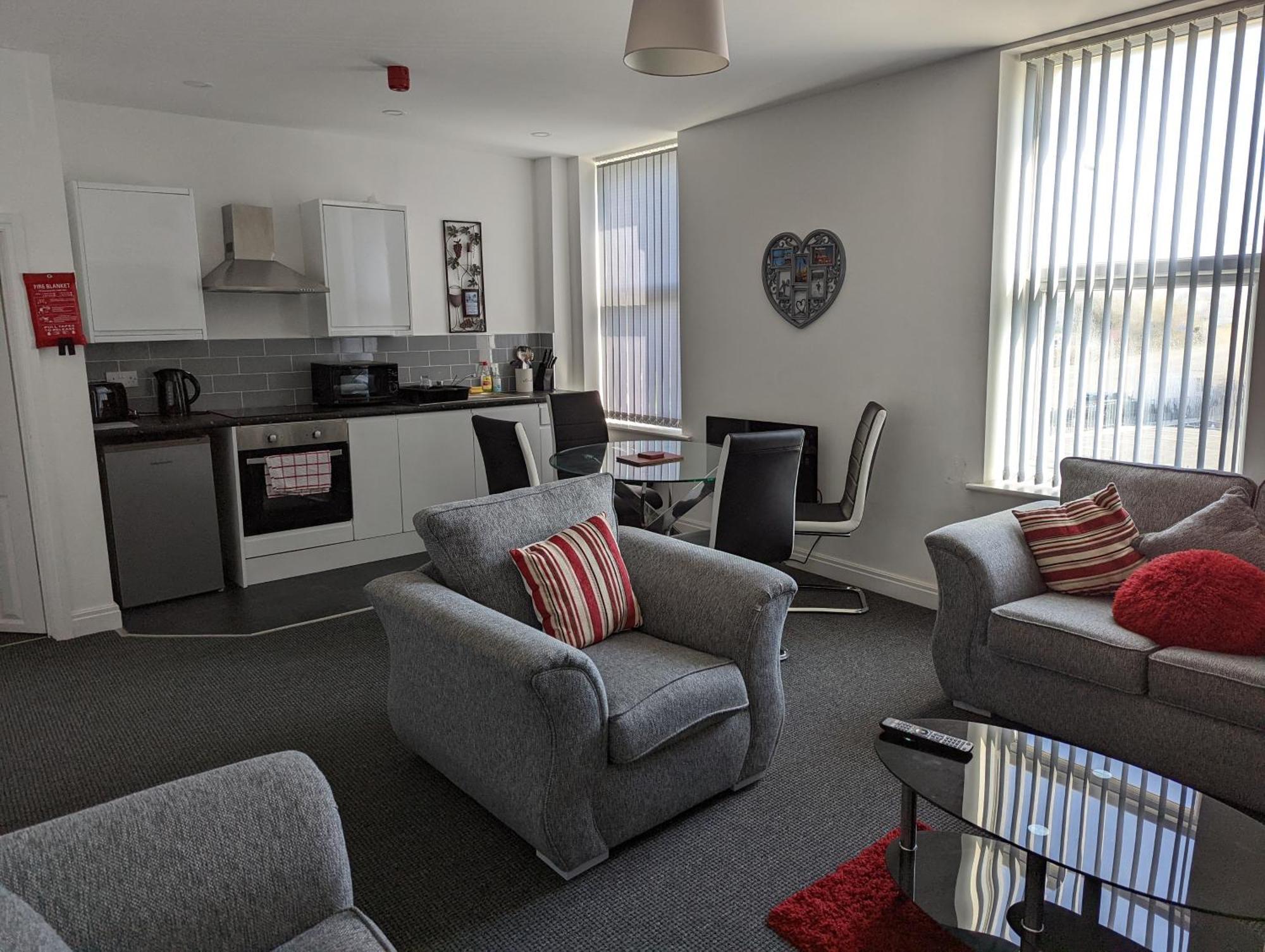 Coast Accommodation Station Road Apartments Blackpool Bilik gambar